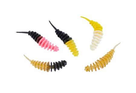 Trout Collector Forellenwürmer Mix 1 Knoblauch 5cm